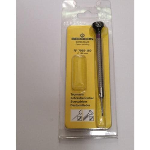 BERGEON 7965 stainless steel special knurled body with a word screwdriver screwdriver batch