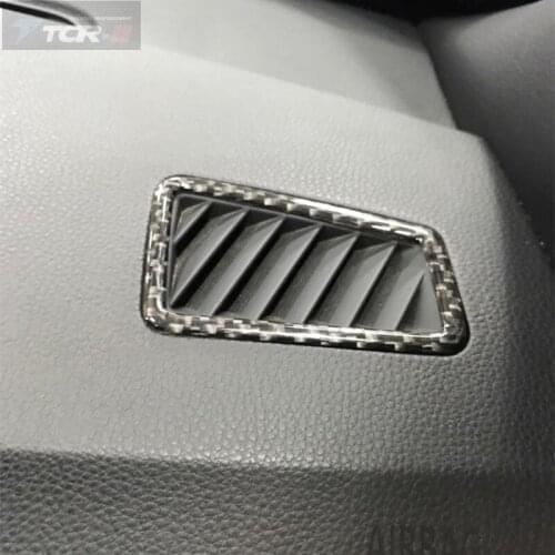 Car styling For Bmw E90 E92 E93 3 Series 2005-2012 Carbon Fiber Car AC Outlet Trim Refit Air Outlet Frame Decoration 3D Stickers