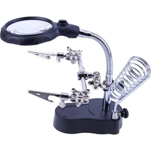 Welding Magnifying Glass Multifunctional Desktop Mobile Phone Repair Welding Tool With Led Light