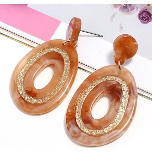 Statement Fashion Acrylic Geometric Earrings for Women Boho Earring Christmas Gift Pendientes Boucle D'oreille Kolczyki Jewelry