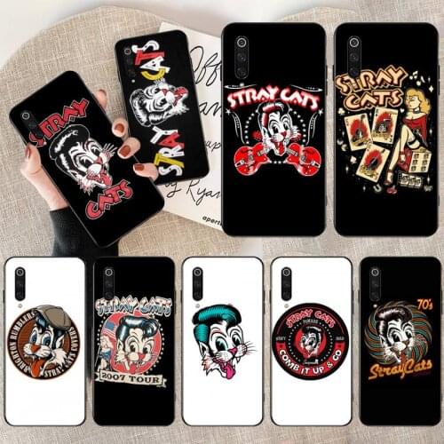 Stray Cats Rockabilly Slim DIY Printing Phone Case cover Shell for Xiaomi Mi10 10Pro 10 lite Mi9 9SE 8SE Pocophone F1 Mi8 Lite