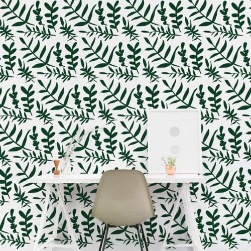 Beautiful Leaves Pattern Wall Decal Nature Leaf Tree Floral Vinyl Wall Stickers Removable Livingroom Art Mural Home Decor SY110