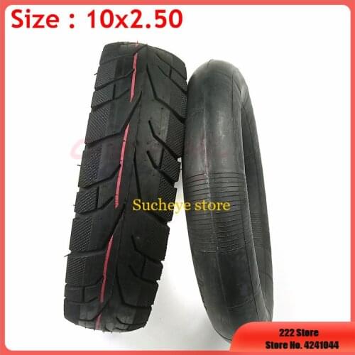 High Performance 10x2.50 Inner Outer Tire 10 Inch Thickening Tyre for Electric Scooter Balance Drive Bicycle Parts