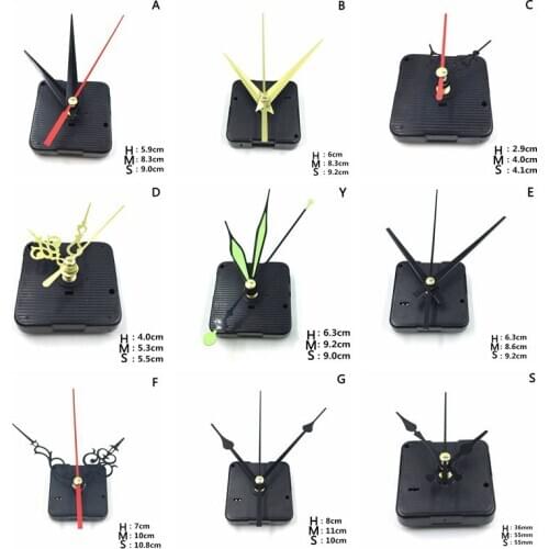 1 Set With Needles Clock Movement DIY Quartz Repair Movement Clock Mechanism Parts Quartz Watch Silent Hanging Wall