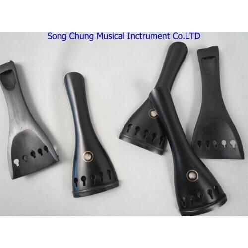 1 pcs Ebony 5strings cellio tailpieces 4/4 with tail gut