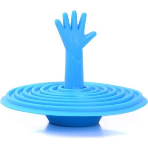 10PCS Free Shipping Creative washroom products,lovely hand shape sink plug water plug rubber sink stopper