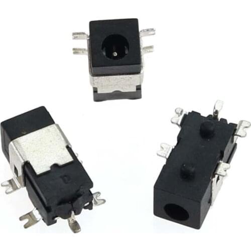 10PCS DC Power Socket Jack DC-011C DC011C 2.5x0.7mm SMT 5 pins 2.5mmx0.7mm
