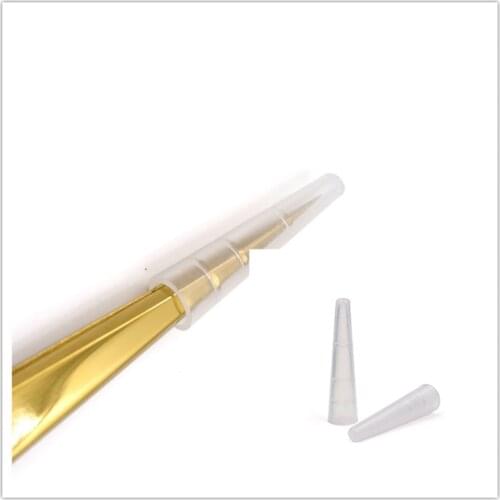 100pcs/pack Grafting Eyelash Tweezers Protective Cover Tips Tweezers High Quality Plastic Protective Case Auxiliary Tools