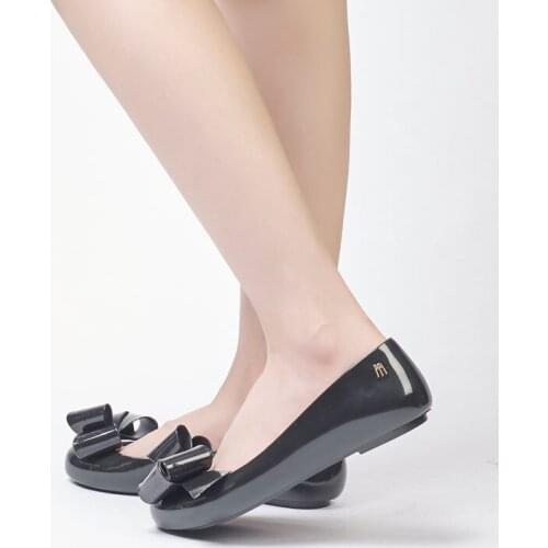 2021 Melissa Ladies Jelly Shoes Sandals Shiny Flat Sandals Breathable Casual Women Melissa Jelly Slippers