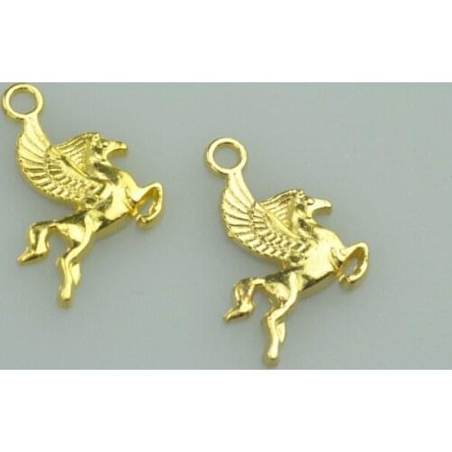 25pcs 20*16mm gold color horse Alloy charms pendant fit necklace bracelet diy Pendants for jewelry making D928