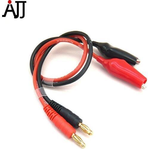 300MM 14AWG Alligator Clips to 4.0mm Banana Plug Charging Lead Cables RC8032