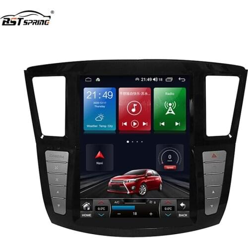12.1 Inch Vertical Screen Car Stereo Multimedia System Android Car DVD Player For Infiniti QX60 2013-2020 Car Video Radio