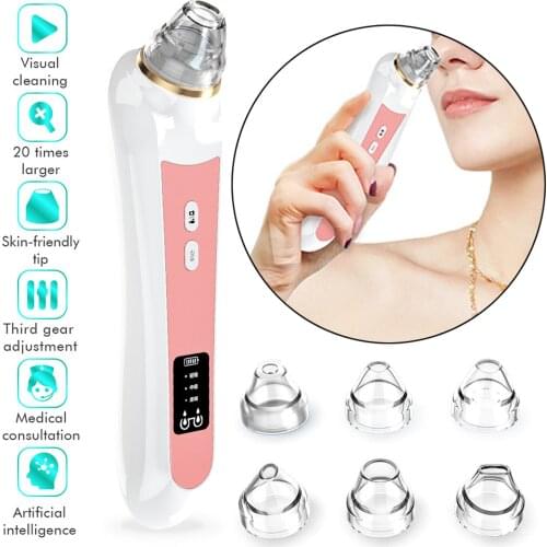 Wifi Visible Blackhead Remover Tool USB Rechargeable Cordless Pore Cleaner