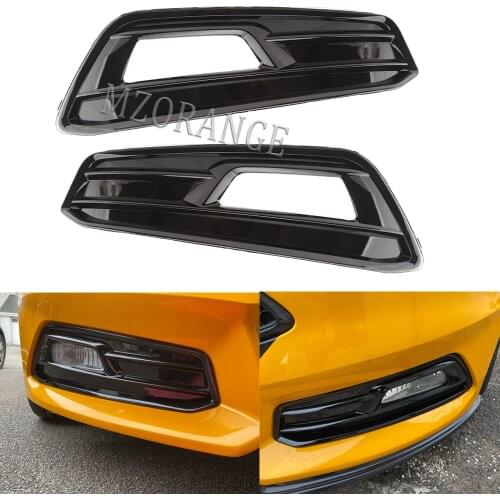 For Ford Focus ST 2015-2018 Front Bumper Fog Light Cover Grille Foglights headlights covers frame hole car accessories