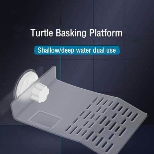 Turtle Basking Platform Terrarium Climbing Ladder with Sucker Cap Tortoise Resting Terrace Reptile Habitat Decor