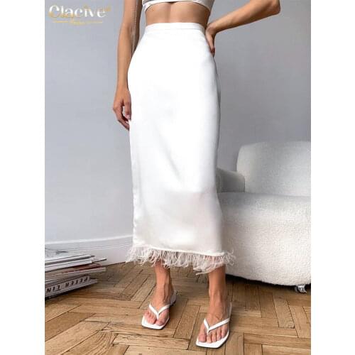 Женские юбки миди Clacive China At AliExpress