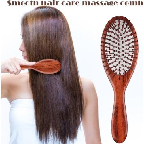 Scalp Massage Wooden Hairbrush With Pins And Air Cushion Less Static No Hair Tangles Comb For Man Women Massage The Scalp Body