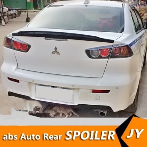 For Mitsubishi lancer Spoiler 2010-2015 lancer spoiler High Quality ABS Material Car Rear Wing Primer Color Rear Spoiler