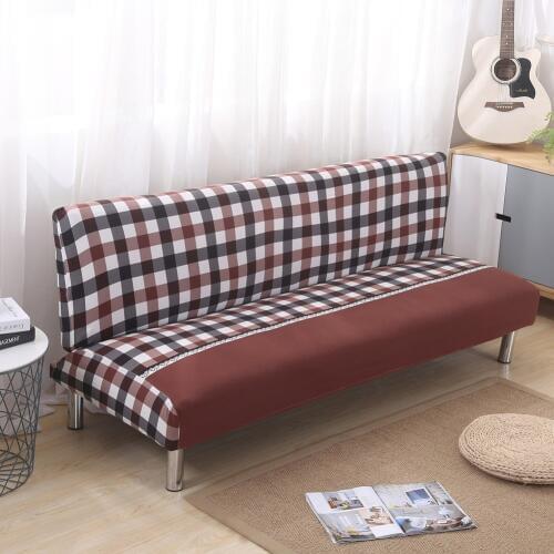 Plaid Armless Couch Sofa Covers For Living Room Universal Elastic Covering For Sofa Bed Stretch Sofa Bed Slipcovers 24 Styles