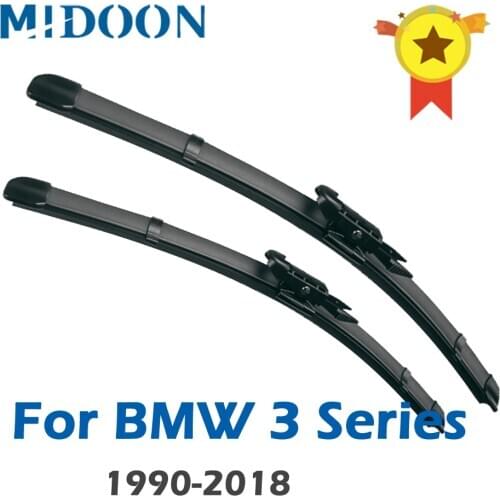 MIDOON Wiper Blades for BMW 3 Series E36 E46 E90 E91 E92 E93 F30 F31 F34 316i 318i 320i 323i 325i 328i 330i 335i 318d 320d 330d