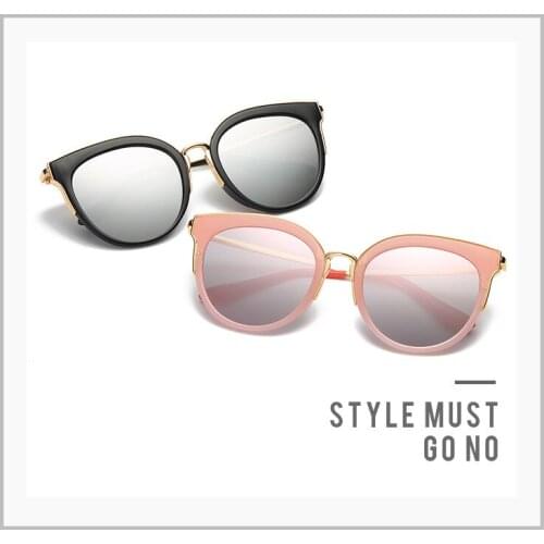 New fashion sunglasses lady cat eye frame sunglasses European and American trendy street sunglasses cat eye women glasses