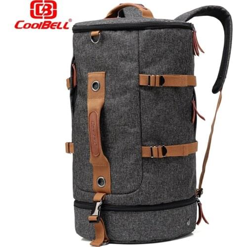 New mens high quality backpack round bucket outdoor travel backpack large capacity multi-function outdoor sports backpack