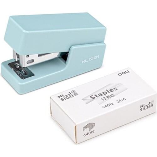 Pure Color Portable Mini Stapler School Stationery Binding Tool Good Gift For Children Office Printing Necessity