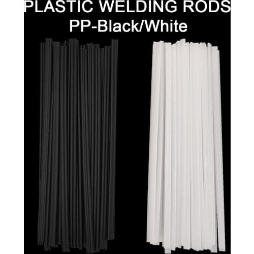 Plastic Welding Rods Black/White 5x2.5mm PP 200mm Length Welding Sticks For Car Bumper Repair Tools Hot Air Welder Machine Gun