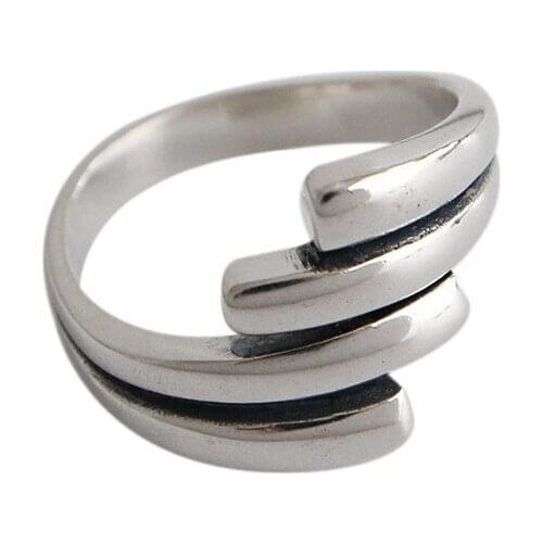 KITEAL Birthday Gift silver plated size Resizeable Neutral Engagement rings men ring Girlfriend Birthday\s Gift