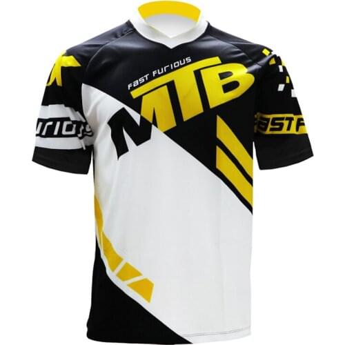 MTB shirt Racing jersey mountain bike man Black jersey downhill jersey Loose shirts Off road long motocross Short sleeve T-shirt