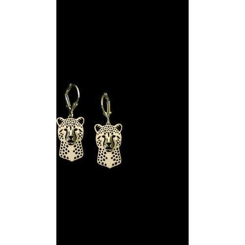 Hot Cheetah Drop Earrings Pet Dog Earrings For Women ( 2 Colors Free Collocation )