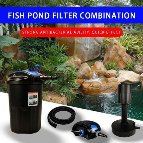 Fish pond water circulation system koi pond outdoor large external pool purification filter bucket Fish pond water purifier