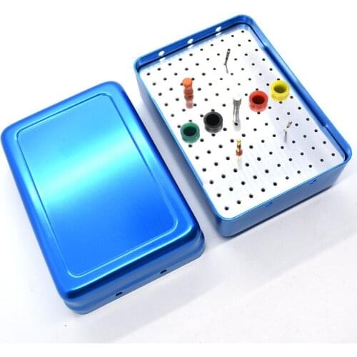 Dental instrument 120holes diamond burs holder FG bur high speed bur holder box case dentist material metal tool 15holes