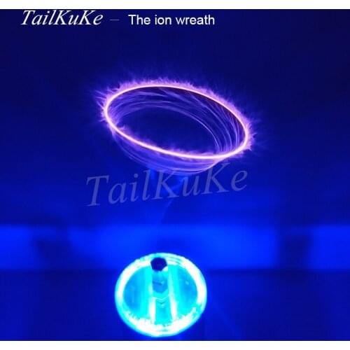 Tesla Coil Put Music Ion Windmill Wreath Spaced Lights Wireless Transmission Radio Station