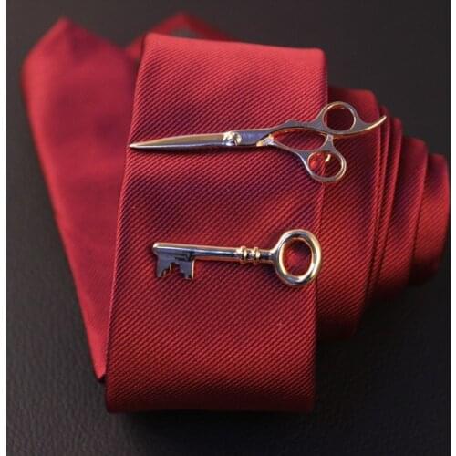 High Quality Novelty Business Metal Tie Clip Copper Nail Tie Bar for Mens casual Narrow Version of Tie Clip in 18 Styles