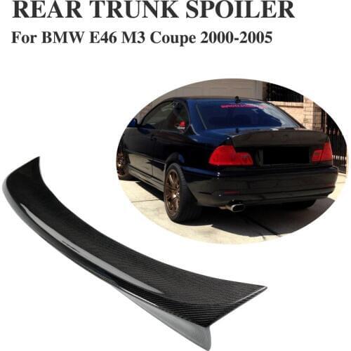 Carbon Fiber Rear Racing Spoiler Trunk Boot Wing For BMW 3 Series E46 2Door Coupe M3 2000-2005