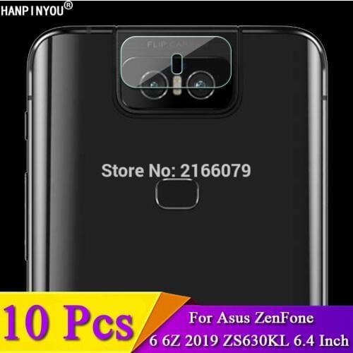 10 Pcs/Lot For Asus ZenFone 6 6Z 2019 ZS630KL 6.4" Rear Camera Lens Protective Protector Cover Soft Tempered Glass Film Guard