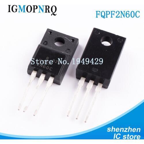 10PCS/lot FQPF2N60C TO-220 2N60C 2N60 MOSFET 600V N-Channel Advance Q-FET New