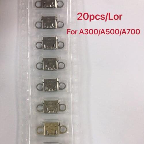 20pcs USB Port Dock Connector for SamSung A3 A5 A7 A300 A500 A700 Charging Micro Socket Plug Replacement Parts