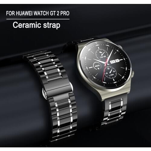 22mm Ceramic Bracelet For HUAWEI WATCH GT 2 Pro 2e For AMAZFIT Amazfit Stratos 3 for Samsung Gear S3 Frontier Replacement strap