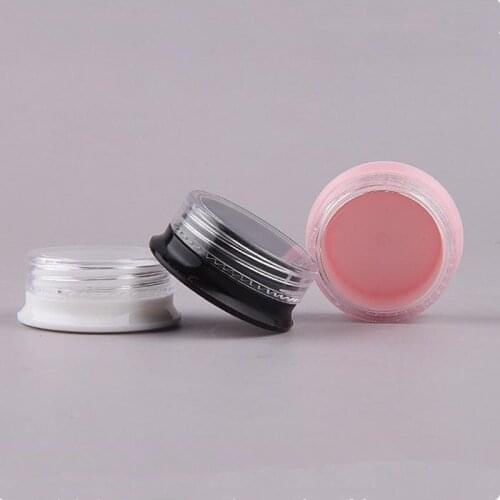 50pcs 5g Cream Bottle Jars Pot Container Empty Cosmetic Plastic Sample Box For Nail Art Gel Glitter Storage