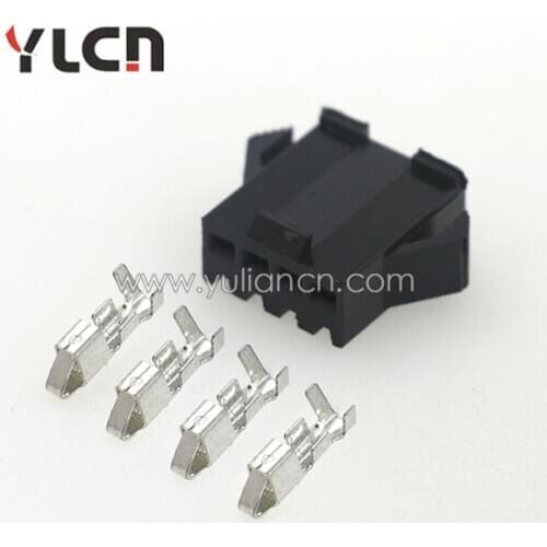Free shipping 3 sets 4 pin Black Female Auto Super waterproof Car connector