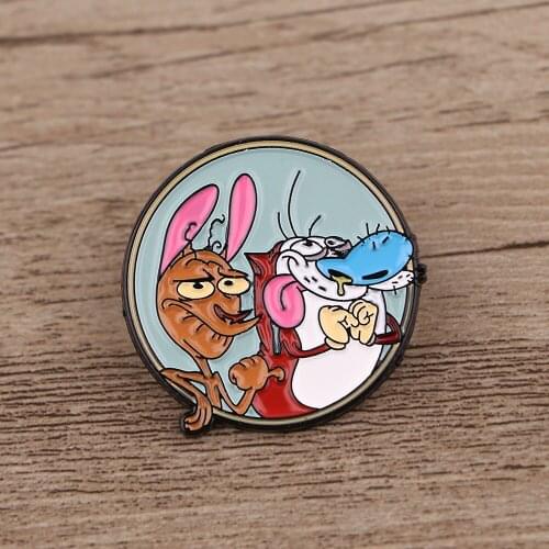 BG1450 The Cartoons Enamel Pins 90s TV Show Cartoon Brooches Lapel Pins Denim Bags Backpack Accessories Friends Gifts