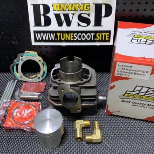 Cylinder Kit 56mm JISO DIO50 AF18 Water Cooling RRGS Big Bore Set BWSP Scooter Parts