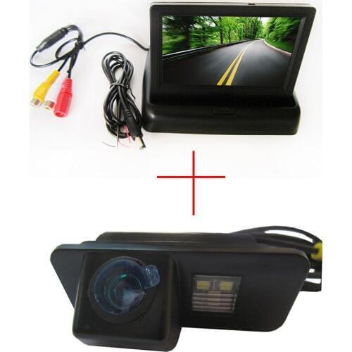 Color CCD Car Rear View Camera for FORD MONDEO/FIESTA/FOCUS HATCHBACK/S-Max/KUGA,with 4.3 Inch foldable LCD TFT Monitor