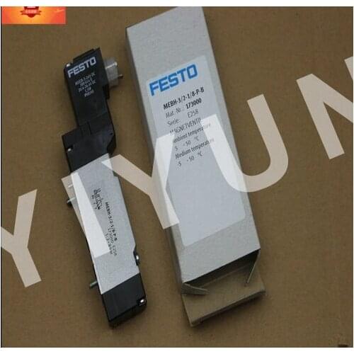 MEBH-3/2-1/8-P-B 173000 MEBH-5/2-5.0-B-230AC 173113 MEBH-5/2-1/8-B-110 173043 MEBH-5/3G-1/8-B-230AC 173093 FESTO Solenoid valve