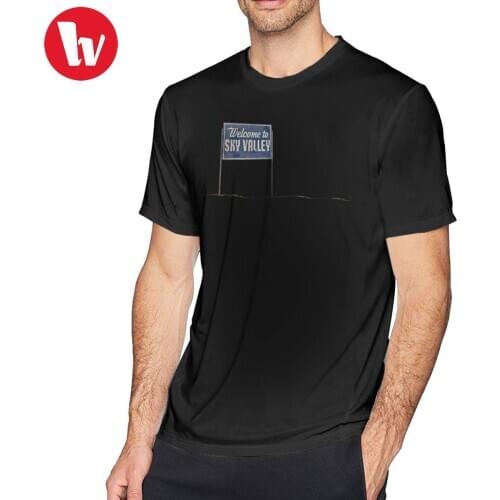 Kyuss T Shirt Welcome To Sky Valley Sign T-Shirt 6xl Basic Tee Shirt Mens Short-Sleeve Printed Funny Tshirt