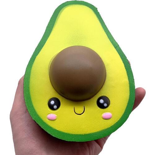 Kawaii Avocado Diy Antistress Squishy Rebound Toys Simulated Fruit Series Slow Rising Stress Relief Funny Toy for Adults