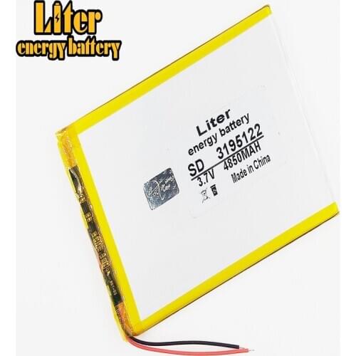 3.7V 4850 mAh Li-polymer rechareable Battery Lithium Li-Po 3195122 for Mobile Power MP5 Tablet PC PS