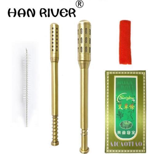 Copper Rods Moxa Stick Moxibustion Box Device Moxa Moxibustion Ai Column S 4mm M 7mm